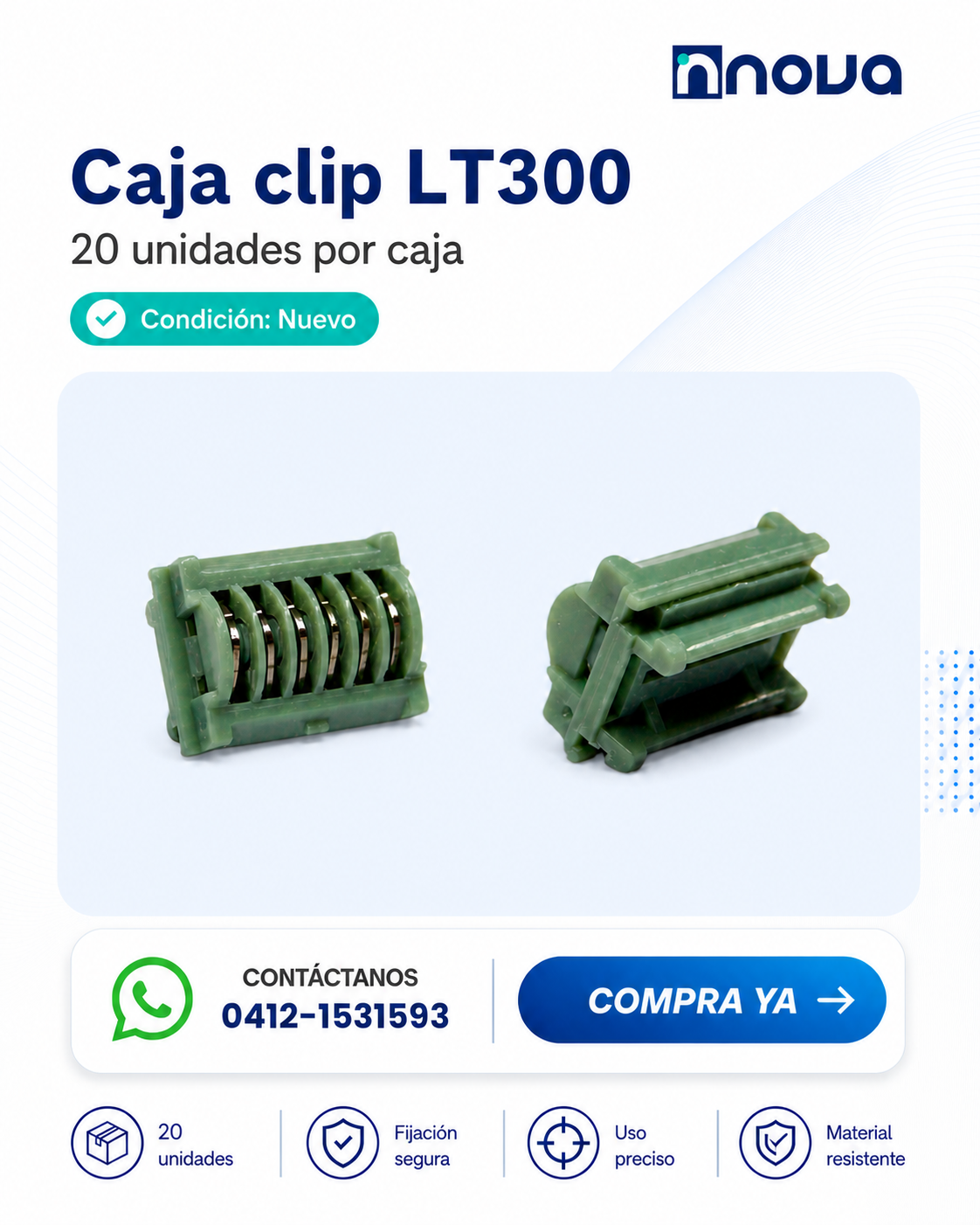 Clips de titanio para laparoscopia (caja de 120)